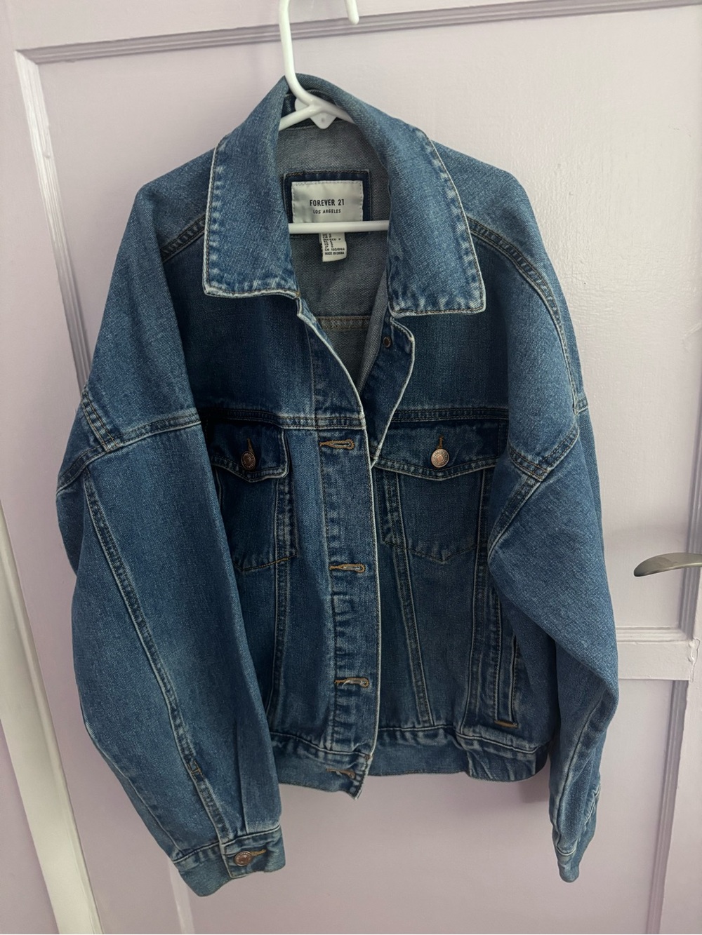 Forever 21 Blue Denim Jean Jacket